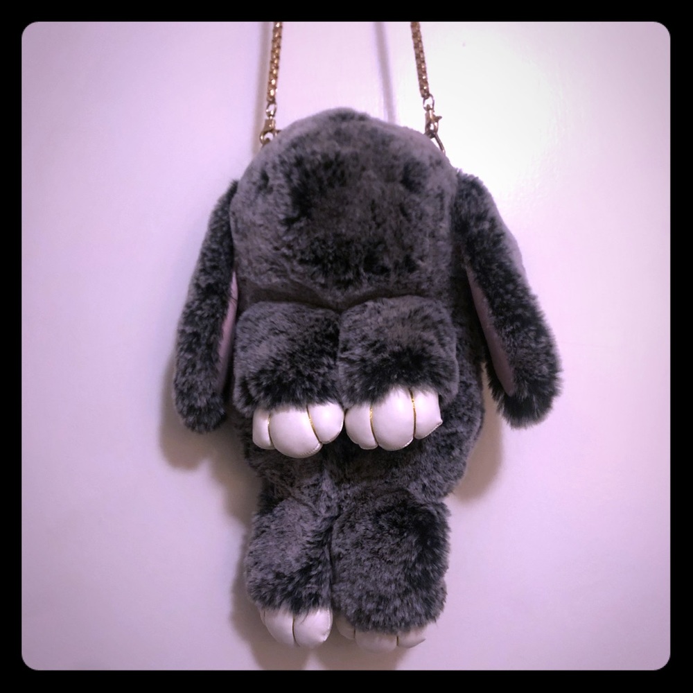 Real Fur crossbody rabbit bag